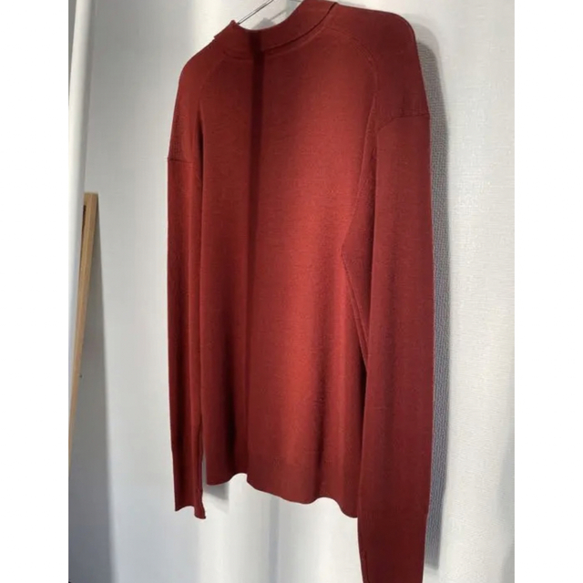 1LDK SELECT(ワンエルディーケーセレクト)のBLUFCAMP HALF ZIP KNIT TEE  RED メンズのトップス(ニット/セーター)の商品写真