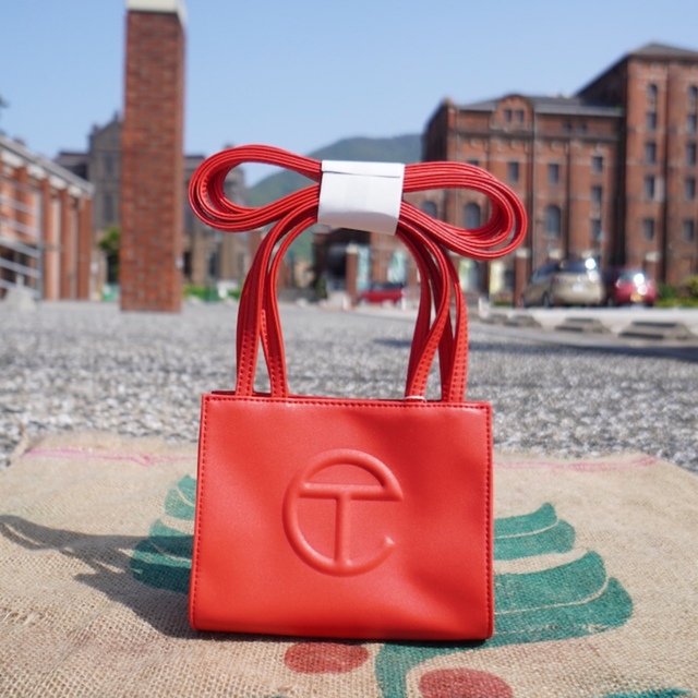 TELFAR shopping bag S レッド【新品未使用】テルファー - www