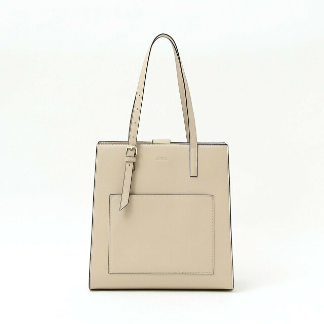 ベージュ】SOEUR/A4レザートートBAG - トートバッグ