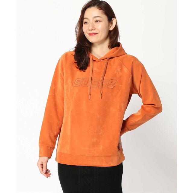 【オレンジ(G3I6)】(W)Euphemia Faux-Suede Hoodie