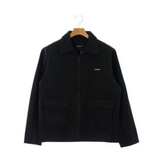 SYU.HOMME シュウオム カバーオール 2(M位) 黒 【古着】【中古】(カバーオール)