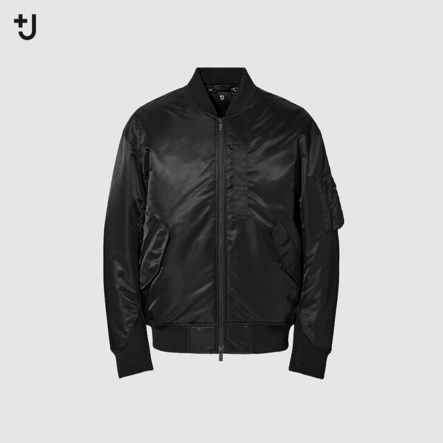 UNIQLO - 美品 +J ハイブリッドダウンオーバーサイズma-1ブルゾン