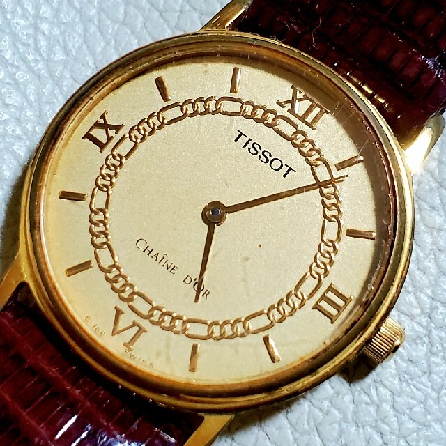 TISSOT ティソ CHAINE D'OR ゴールド 2針 メンズ