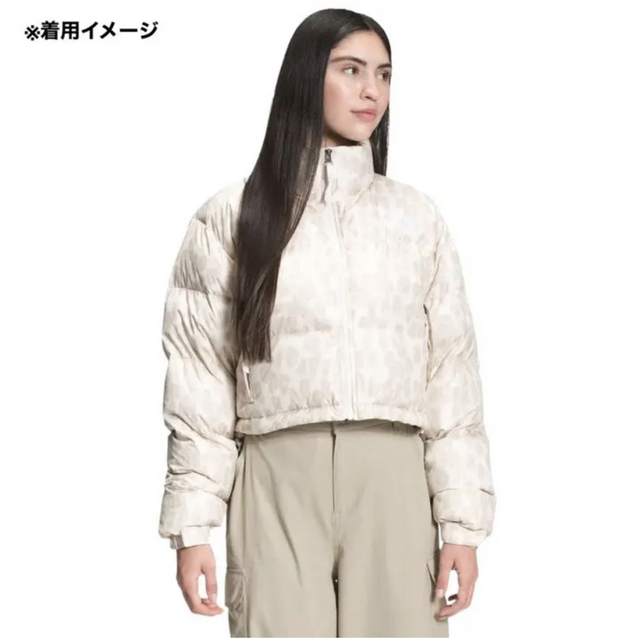 新品】US-XL ノースフェイス ダウンジャケット ヌプシ レオパード 海外-