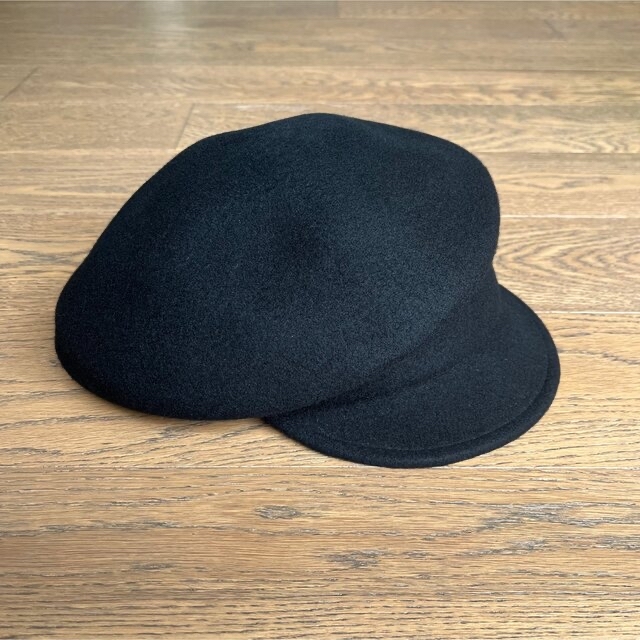 ブラック✴︎ウール✴︎キャスケット レディースの帽子(キャスケット)の商品写真