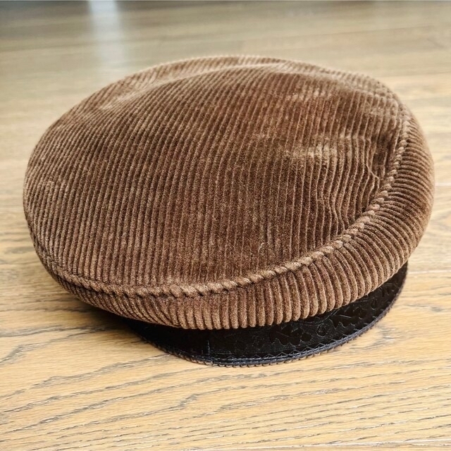 海外ビンテージ✴︎コーデュロイマリンハット レディースの帽子(ハット)の商品写真
