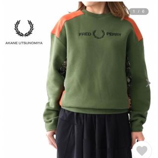 フレッドペリー(FRED PERRY)の限定モデル！フレッドペリー  アカネウツノミヤ 切り返しスウェットトレーナー(トレーナー/スウェット)