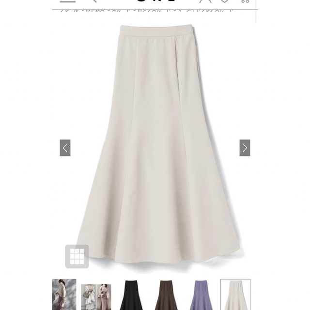 GRL(グレイル)のマーメイドフレアスカート レディースのスカート(ロングスカート)の商品写真