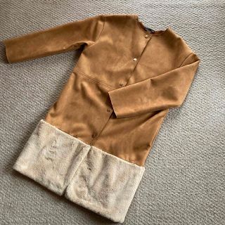 ザラ(ZARA)のZARAノーカラーコート(ノーカラージャケット)