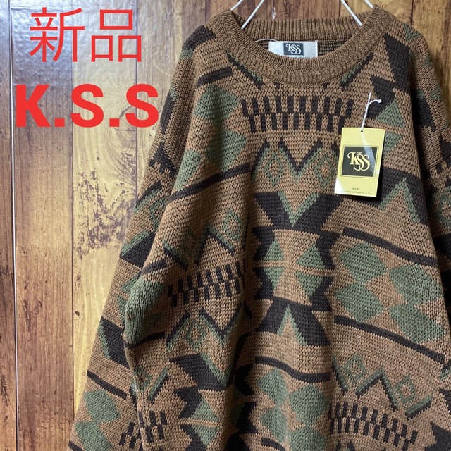 古着街道123こちらから希少　新品　K.S.S ニット　セーター　90s  韓国製