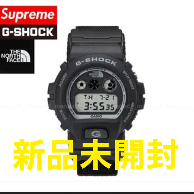 時計【新品未使用・未開封】supreme ノースフェイス G-SHOCK ブラック