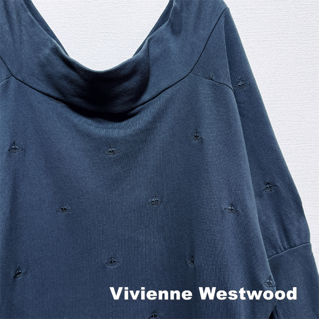 【Vivienne Westwood】刺繍ORB総柄 ビックロングプルオーバー 1