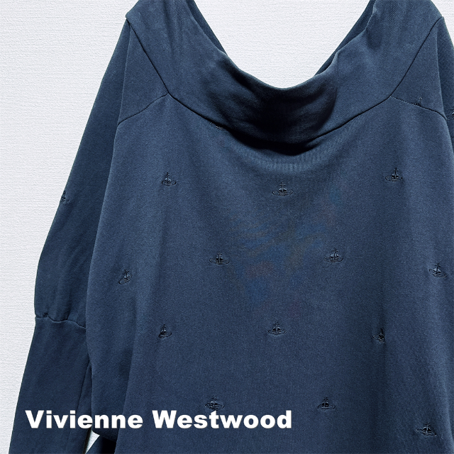 【Vivienne Westwood】刺繍ORB総柄 ビックロングプルオーバー 2