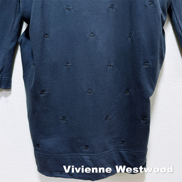 【Vivienne Westwood】刺繍ORB総柄 ビックロングプルオーバー 3