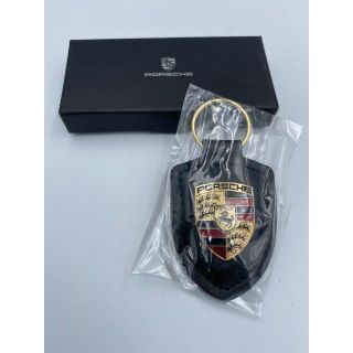 ポルシェ(Porsche)の★残りわずか！ ★PORSCHE ポルシェ クレスト  キーホルダー 黒 箱付き(車内アクセサリ)