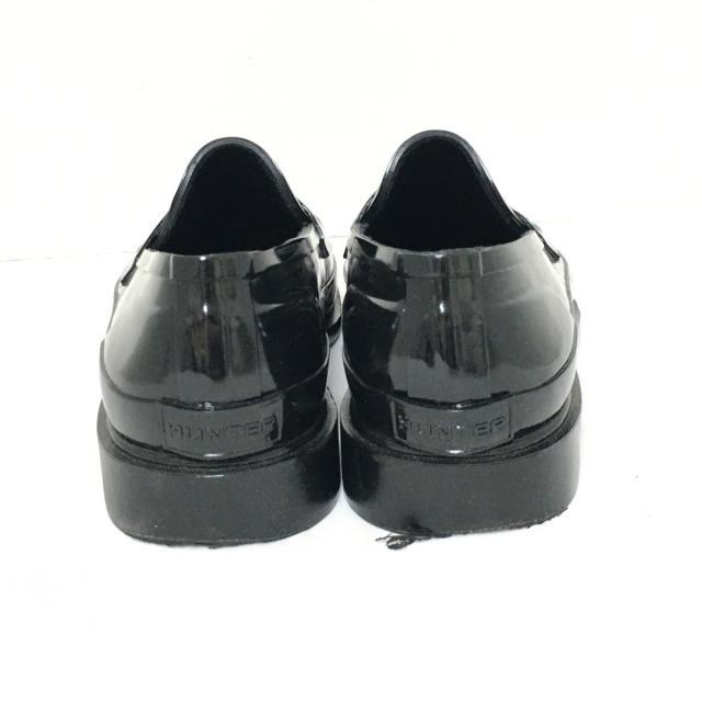 HUNTER(ハンター)のハンター ローファー UK4 レディース - 黒 レディースの靴/シューズ(ローファー/革靴)の商品写真