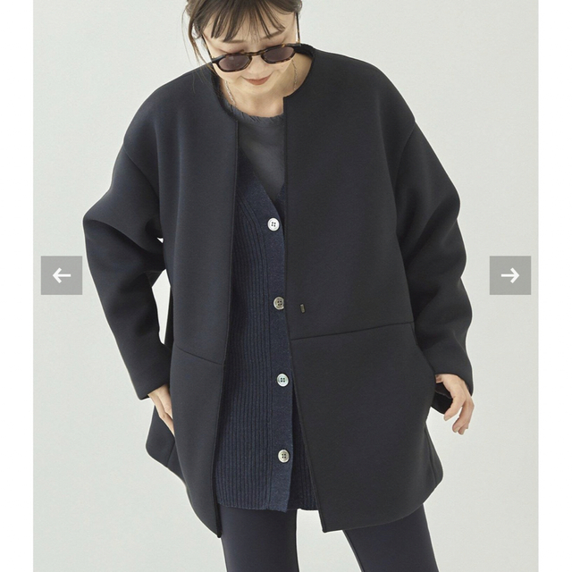 スポンジクルーネックコート 【海外 正規品】 62.0%OFF www