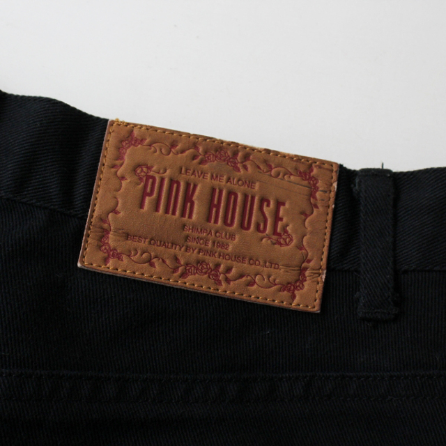 PINK HOUSE ピンクハウス ネームワッペン ブラックデニムスカート M/ブラック【2400013076722】 6