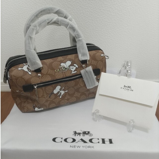 コーチコーチ　COACH スヌーピー　コラボ　ミニボストンバッグ