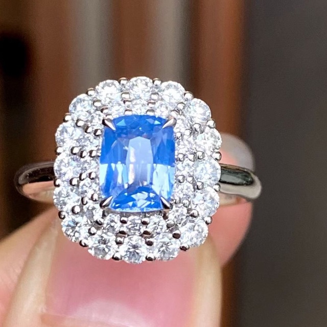 天然スピネル ダイヤ リング 1.11ct k18 ¥ レディースのアクセサリー(リング(指輪))の商品写真