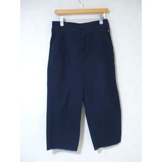 SCOTCH & SODA - Scotch & Soda 切りっぱなし タックパンツ サイズ2 チノパンツ ネイビー レディース スコッチアンド ソーダ【中古】2-1116G△