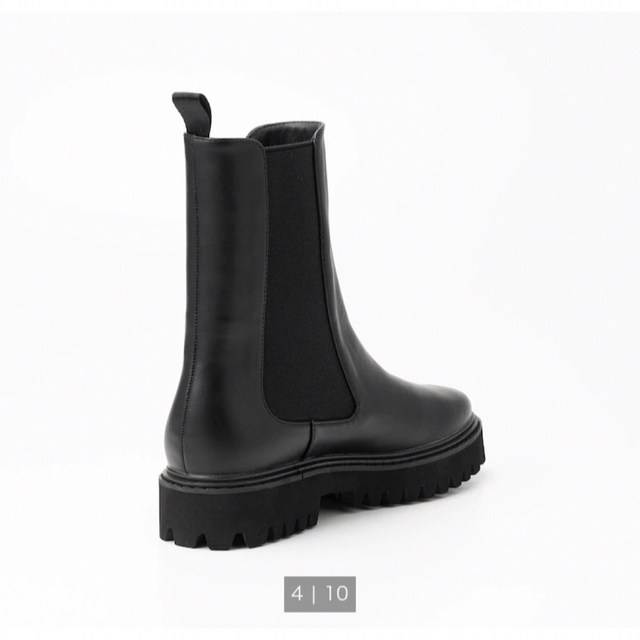 PLST(プラステ)のプラステ　チェルシーブーツ　M (23-23.5)黒 レディースの靴/シューズ(ブーツ)の商品写真