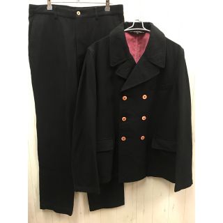 コムデギャルソンオムプリュス(COMME des GARCONS HOMME PLUS)のコムデギャルソン オムプリュス セットアップ ジャケット パンツ 黒(セットアップ)