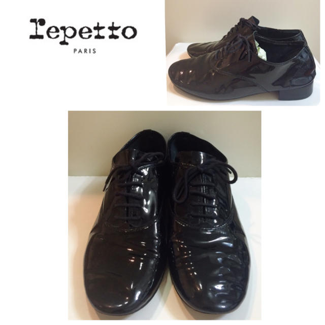 repetto(レペット)のレペット♡ブラックエナメル オックスフォード シューズ♡ レディースの靴/シューズ(ローファー/革靴)の商品写真