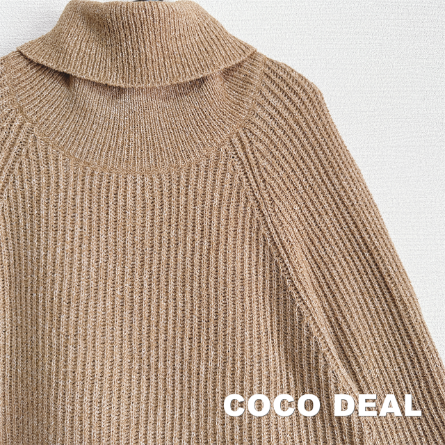 COCO DEAL(ココディール)の【COCODEAL】ココディール ドッキング タートルニット レディースのトップス(ニット/セーター)の商品写真