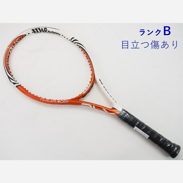 テニスラケット ウィルソン ツアー BLX 105 オレンジ×ホワイト 2011年モデル (G1)WILSON TOUR BLX 105 (ORANGE×WHITE) 2011