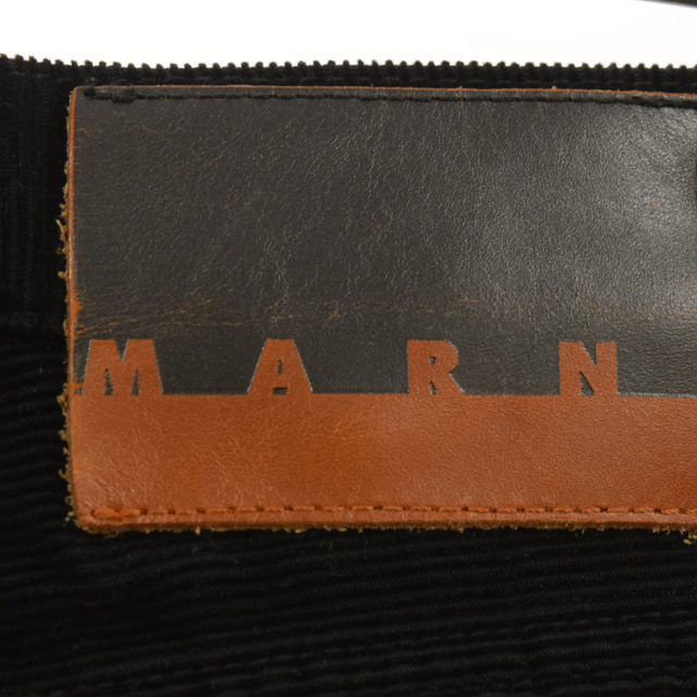 人気爆買い Marni MARNI マルニ 20SS PUJU0022Q0 S30645 コーデュロイ切替デニムパンツ ブラックの通販 by  BRINGラクマ店｜マルニならラクマ