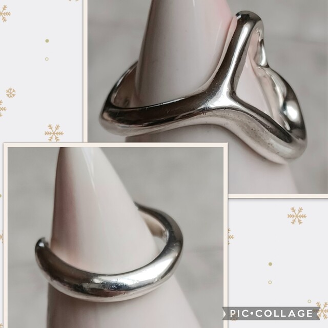 Tiffany & Co.(ティファニー)の【TIFFANY&Co.】オープンハート リング  SV925 8.5号 レディースのアクセサリー(リング(指輪))の商品写真