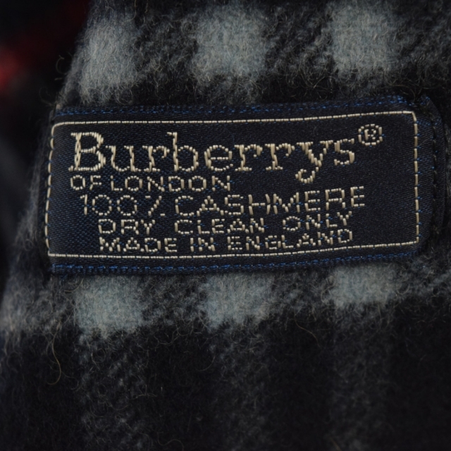 BURBERRY(バーバリー)のBURBERRYS バーバリーズ NOVA CHECK CASHMERE STORE ノヴァチェックカシミアストール CASHMERE100％マフラー ネイビー メンズのファッション小物(マフラー)の商品写真