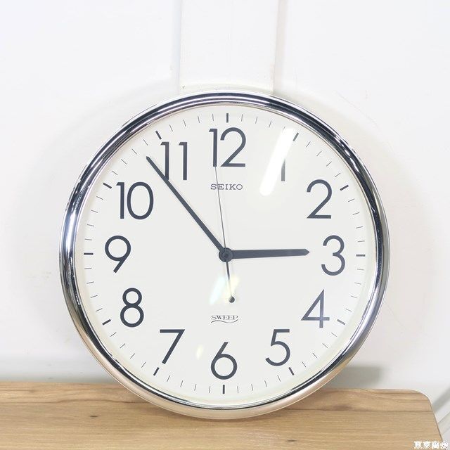 送料込・まとめ買い SEIKO SWEEP 掛け時計 連続秒針 シルバー KH220A