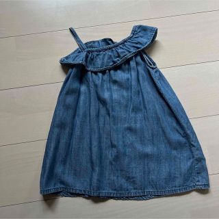 ベビーギャップ(babyGAP)のデニムワンピース　18-24m(ワンピース)