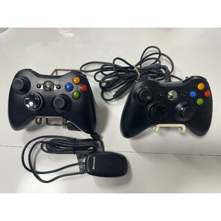エックスボックス360(Xbox360)のXbox 360 コントローラー 有線/無線 2個セット(その他)