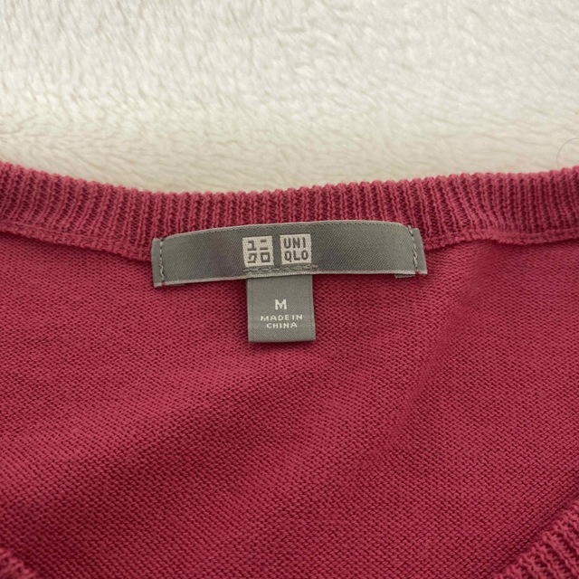 UNIQLO(ユニクロ)のユニクロ　カーディガン　濃ピンク レディースのトップス(カーディガン)の商品写真