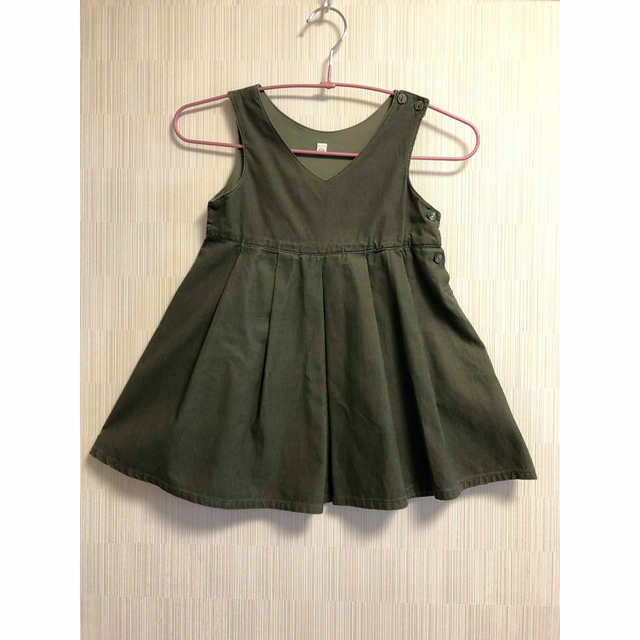 西松屋(ニシマツヤ)のジャンパースカート　100 110 キッズ/ベビー/マタニティのキッズ服女の子用(90cm~)(ワンピース)の商品写真