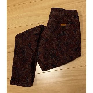 ジョーズジーンズ(JOE’S JEANS)のジョーズジーンズ　コーデュロイ　スキニー　ボルドー　ペイズリー　ダークレッド(スキニーパンツ)