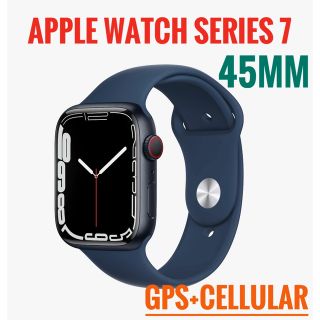 アップルウォッチ(Apple Watch)のApple Watch Series 7-45mm GPS+セルラーブルー(その他)