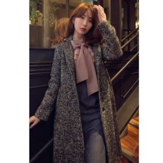 ハーリップトゥ(Her lip to)のHerringbone Wool-Blend Chester Coat 新品(チェスターコート)