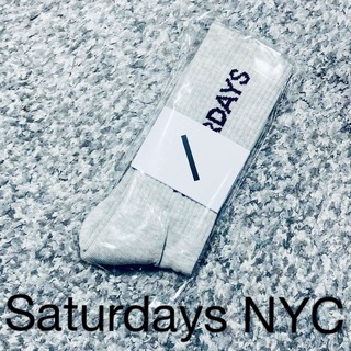 サタデーズニューヨークシティ(Saturdays NYC)のSaturdays NYC サタデーズ ニューヨークシティ ロゴソックス グレー(ソックス)