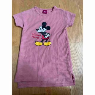 ディズニー(Disney)のミニー　ワンピース　ディズニー　ワッフルワンピース　tシャツ　ディズニーリゾート(ワンピース)