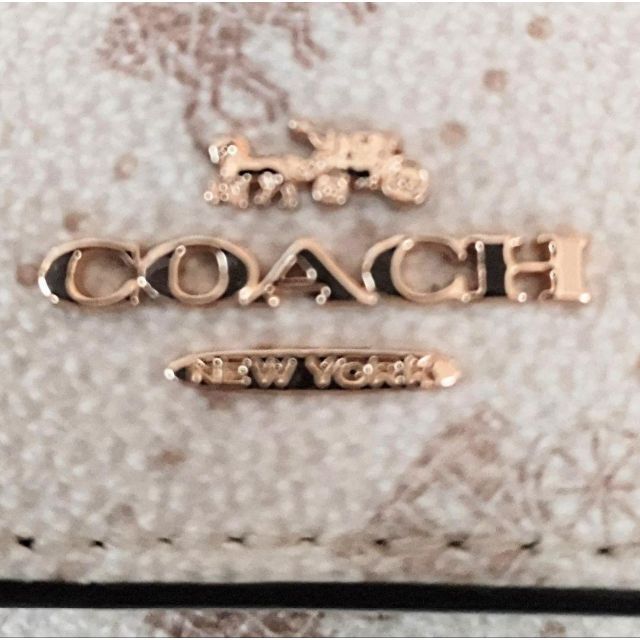 希少✨️極美品✨COACH ホース＆キャリッジ柄キーケース ベージュ