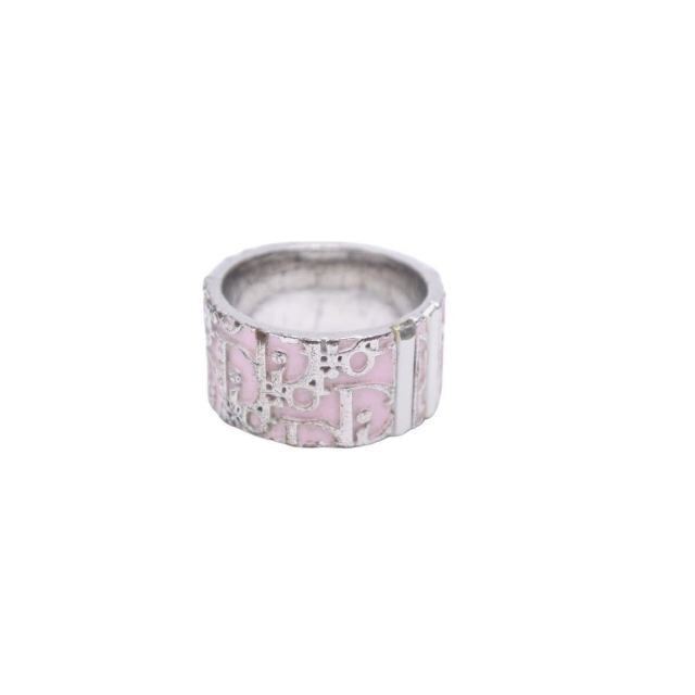 Christian Dior クリスチャンディオール リング 指輪 シルバー トロッター ピンク シルバー レディース 11号 6 中古 N32811