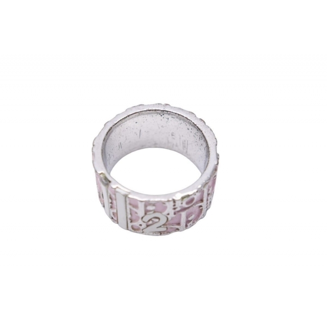 Christian Dior クリスチャンディオール リング 指輪 シルバー トロッター ピンク シルバー レディース 11号 6 中古 N32811