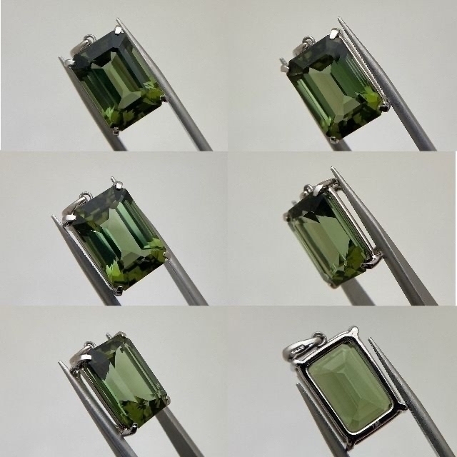 新品 グリーントルマリン ネックレス 7.95ct K18WG 【即日発送】 52