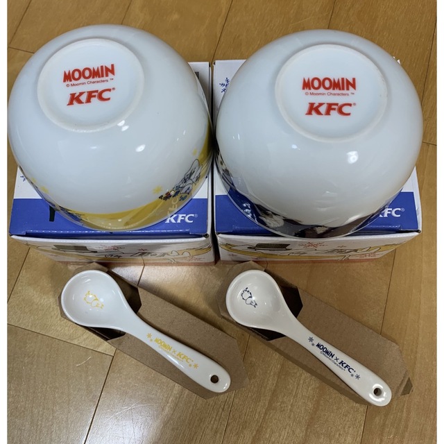 MOOMIN(ムーミン)の人気のムーミン スプーン付きボウル2個セット新品‼️ エンタメ/ホビーのアニメグッズ(その他)の商品写真