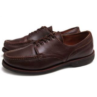 ラッセルモカシン(RUSSELL MOCCASIN)のラッセルモカシン／Russell Moccasin シューズ 靴 メンズ 男性 男性用レザー 革 本革 ダークブラウン 茶 ブラウン  COUNTRY OXFORD カントリーオックスフォード モカシン(スリッポン/モカシン)