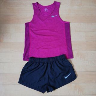 ナイキ(NIKE)のNIKE ランシャツ&ランパン 上下セット(陸上競技)